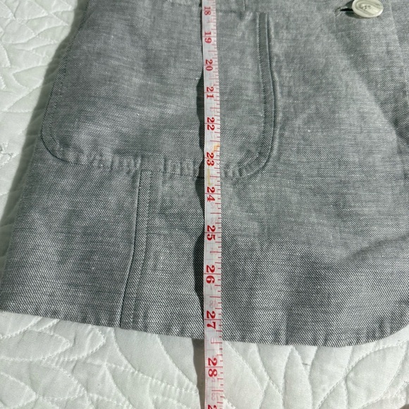 Halogen grey Cotton Linen Blazer Jacket Size Medium - Picture 7 of 10